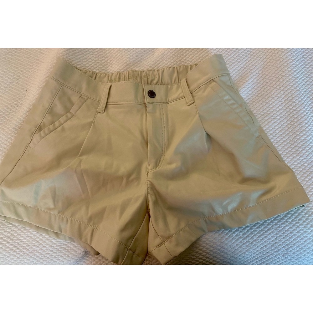 NWT American Eagle faux leather shorts size 4 retails for $60